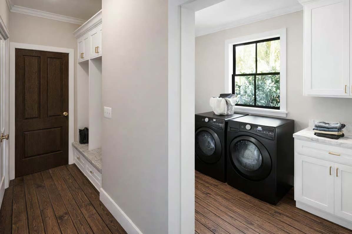 The Cypress — mudroom and laundry area
