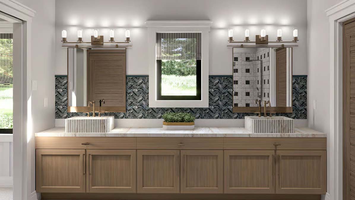 The Belmont — bathroom with double vanity