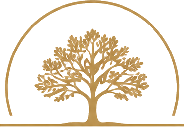 The Reserve at Bridle Oaks crest — an oak tree beneath an arch